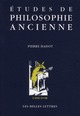 ETUDES DE PHILOSOPHIE ANCIENNE 
